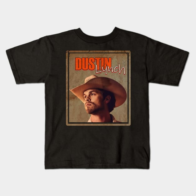 dustin lynch 2 Art Drawing Kids T-Shirt by katroxdesignshopart444